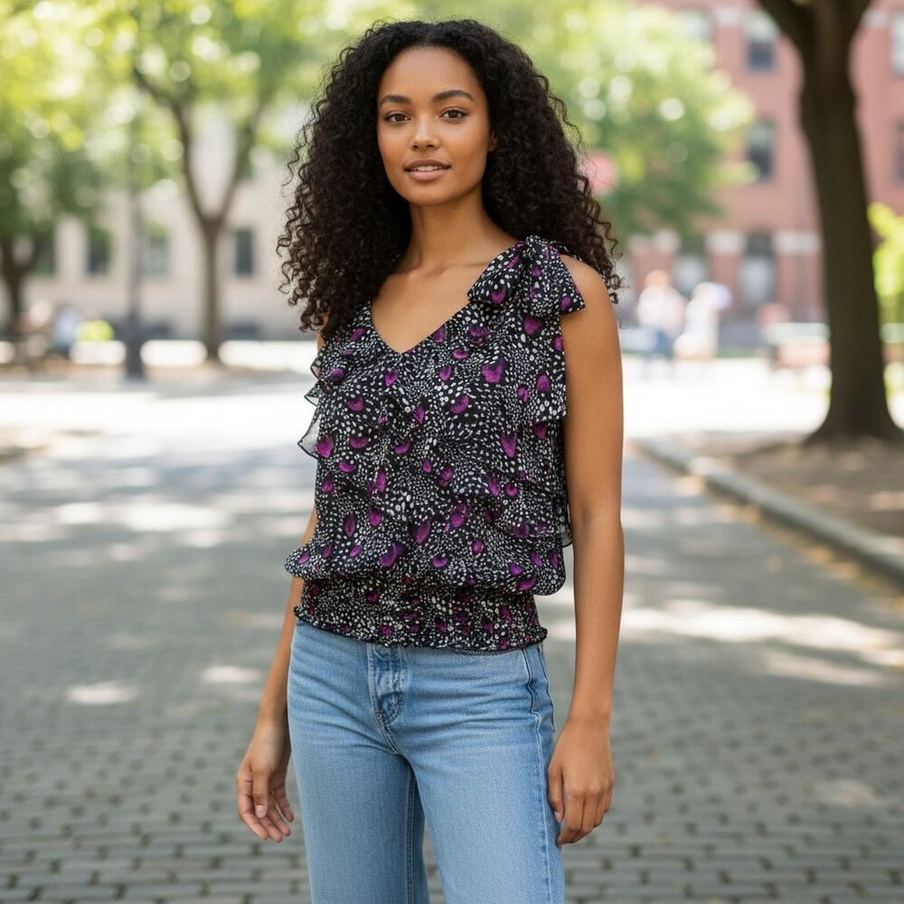 WHBM Ruffle Blouse - Picture 5 of 5